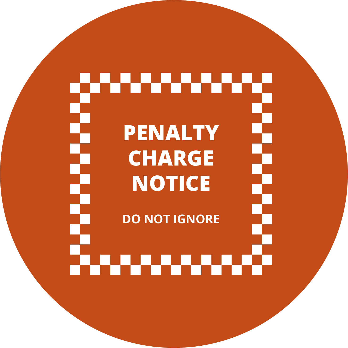Large Button showing Penalty Charge Notice graphic