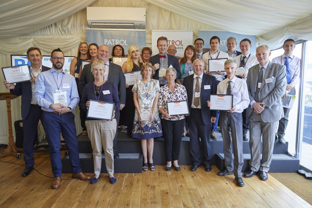 Group photograph of all winners at the PATROL Parking Annual Reports by Councils (PARC) Awards 2019