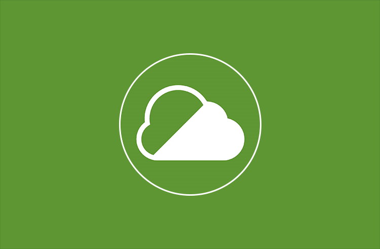 Symbol of a white cloud in a green circle representing Clean Air Zones in England (outside London)