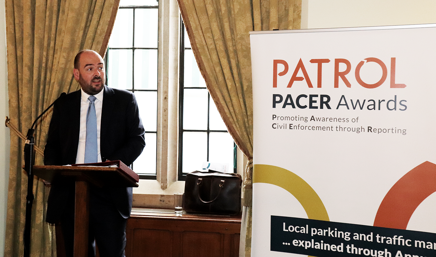 Minister Richard Holden of the Department for Transport speaks at the 2023 PATROL PACER Awards